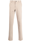 Incotex Slim Fit Trousers With Classic Design And High-quality Fabric In Neutrals