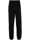 Msgm Logo-print Tapered Track Pants In Black