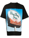 Blue Sky Inn Crystal Ball Relaxed-fit Cotton-jersey T-shirt In Schwarz