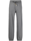 Lorena Antoniazzi Drawstring Straight-leg Trousers In Grau