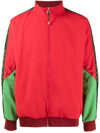Toga Virilis Colour-block Half-zip Jumper In Rot