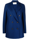 HARRIS WHARF LONDON DOUBLE-BREASTED WOOL PEACOAT