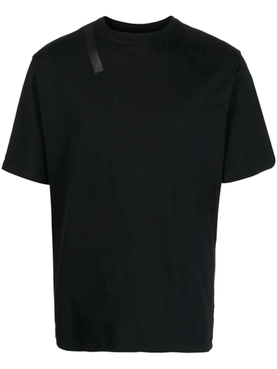 Heliot Emil Short-sleeve Cotton T-shirt In Black