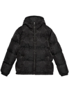 Gucci Black Padded Jacket In Jumbo Gg Fabric In Schwarz