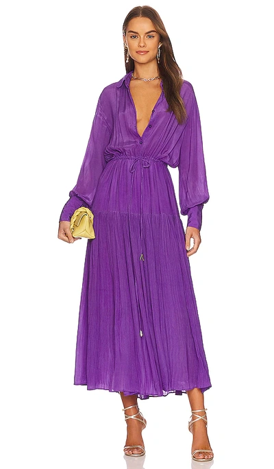 Karina Grimaldi Cassandra Dress In Purple