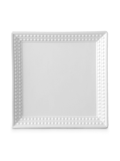 L'objet Perlee Square Platter In White