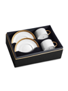 L'objet Corde 4-piece Teacups & Saucers Set In Gold