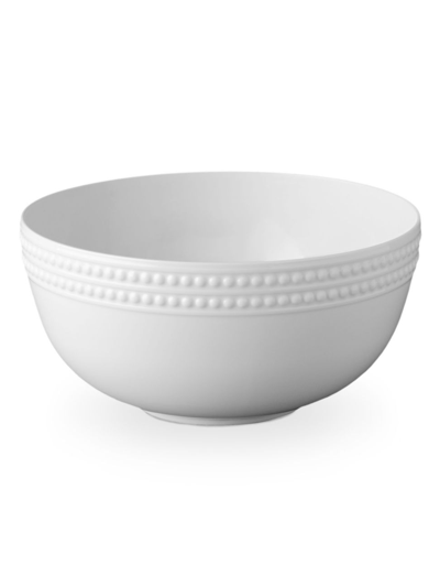 L'objet Perlée Porcelain Serving Bowl In White