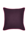 Sferra Manarola Linen Decorative Pillow In Aubergine