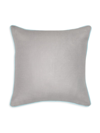 Sferra Manarola Linen Decorative Pillow In Grey/clear