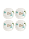 Lenox Balsam Lane 4-piece Tidbit Plate Set In Green