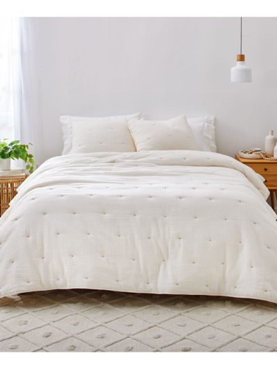 Splendid Lilly 3-piece Reversible Quilt Set In Cream