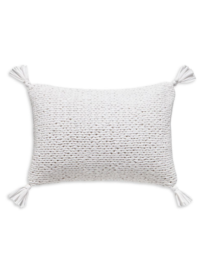 Splendid Knitted Jersey Decorative Pillow In White