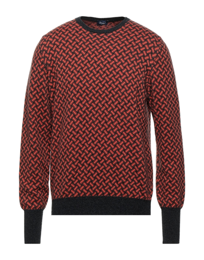 Drumohr Sweaters In Rust