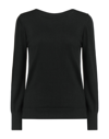 Alpha Studio Sweaters In Black