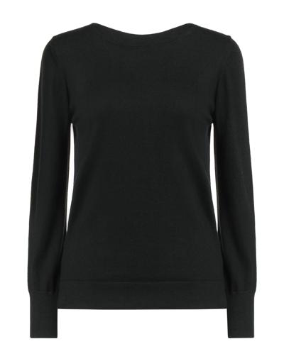 Alpha Studio Sweaters In Black