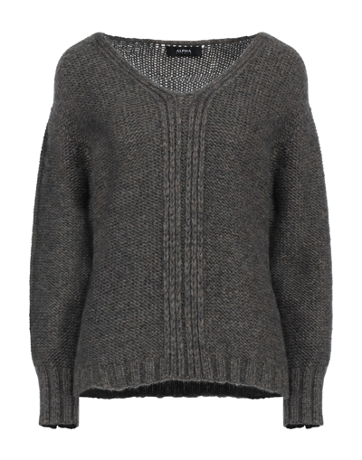 Alpha Studio Sweaters In Grey