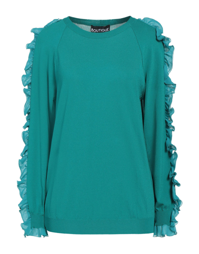 Boutique Moschino Sweaters In Emerald Green