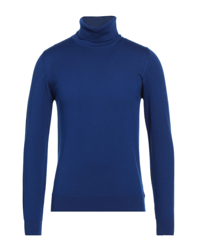 Alpha Studio Turtlenecks In Blue