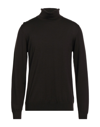 Alpha Studio Turtlenecks In Dark Brown