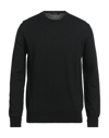 Alpha Studio Sweaters In Black