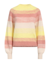 Maje Womens Jaunes / Oranges Millao Striped Knitted Jumper 8 In Yellow