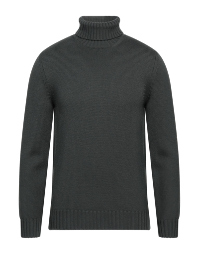 Alpha Studio Turtlenecks In Green