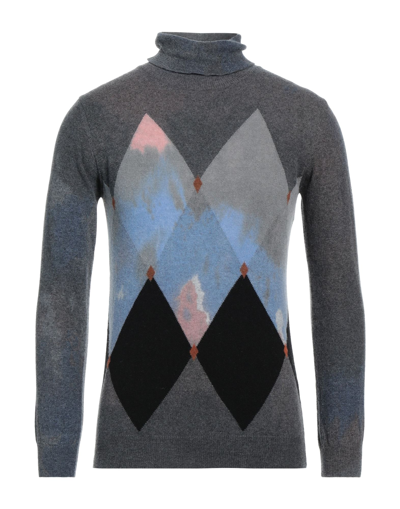 Grey Daniele Alessandrini Turtlenecks In Grey