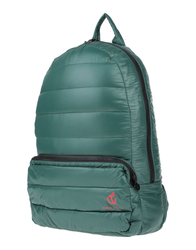 Emma & Gaia Backpacks In Dark Green