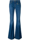 GUCCI embroidered flared denim jeans,456955XR46211858848