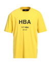 Hood By Air T-shirts In Yellow