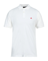 Peuterey Stripe-tipped Logo Polo Shirt In White