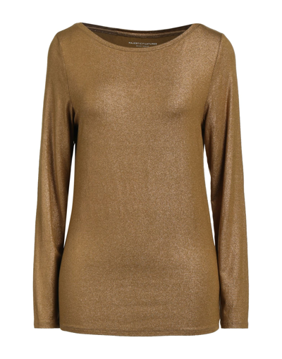 Majestic T-shirts In Gold