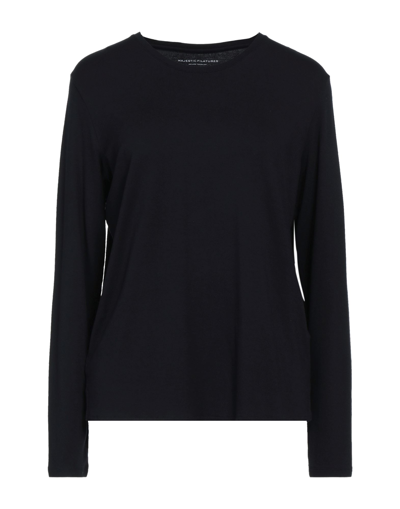 Majestic T-shirts In Black