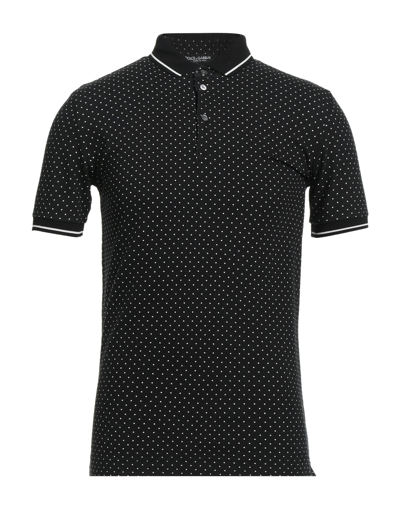 Dolce & Gabbana Polo Shirts In Black