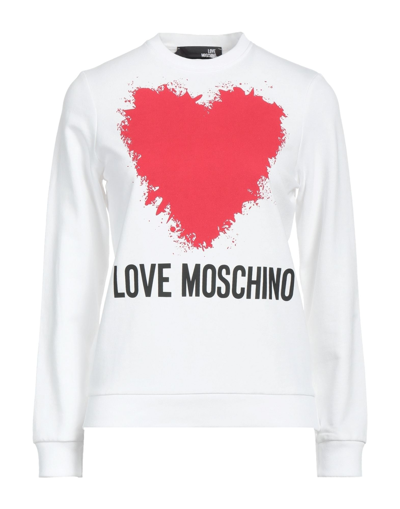 Love Moschino Sweatshirts In White