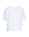 ACTITUDE BY TWINSET ACTITUDE BY TWINSET WOMAN BLOUSE WHITE SIZE XXS COTTON