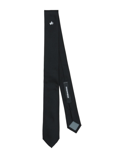 Dsquared2 Man Ties & Bow Ties Black Size - Silk