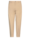 Beaucoup .., Man Pants Sand Size 32 Cotton, Elastane In Beige