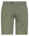 Liu •jo Man Man Shorts & Bermuda Shorts Military Green Size 32 Cotton, Linen, Elastane