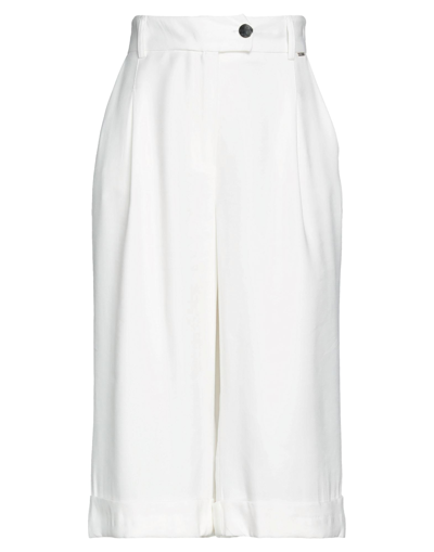 Silvian Heach Cropped Pants In White