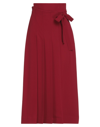 Valentino Midi Skirts In Maroon