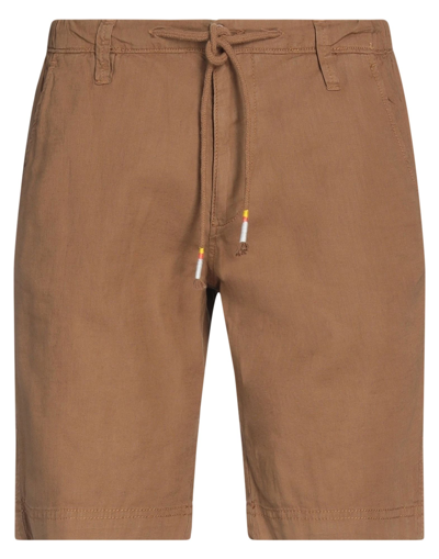 Hamaki-ho Man Shorts & Bermuda Shorts Camel Size 34 Linen, Cotton