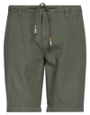 Hamaki-ho Man Shorts & Bermuda Shorts Military Green Size 38 Linen, Cotton