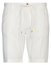 Hamaki-ho Man Shorts & Bermuda Shorts White Size 34 Linen, Cotton