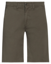 Liu •jo Man Man Shorts & Bermuda Shorts Military Green Size 30 Cotton, Elastane In Green
