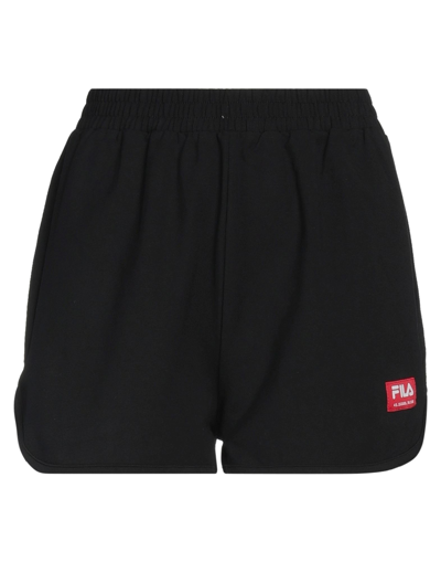 Fila Woman Shorts & Bermuda Shorts Black Size Xs Cotton, Elastane