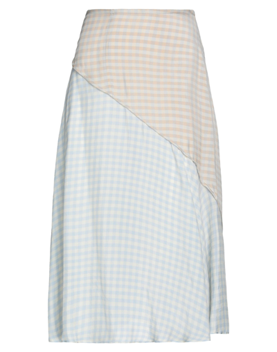 Acne Studios Midi Skirts In Blue