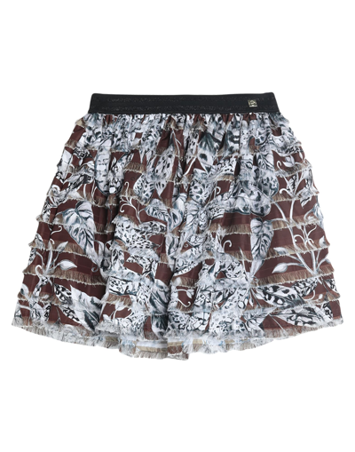 Cavalli Class Mini Skirts In Brown