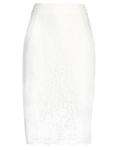 Dolce & Gabbana Midi Skirts In White